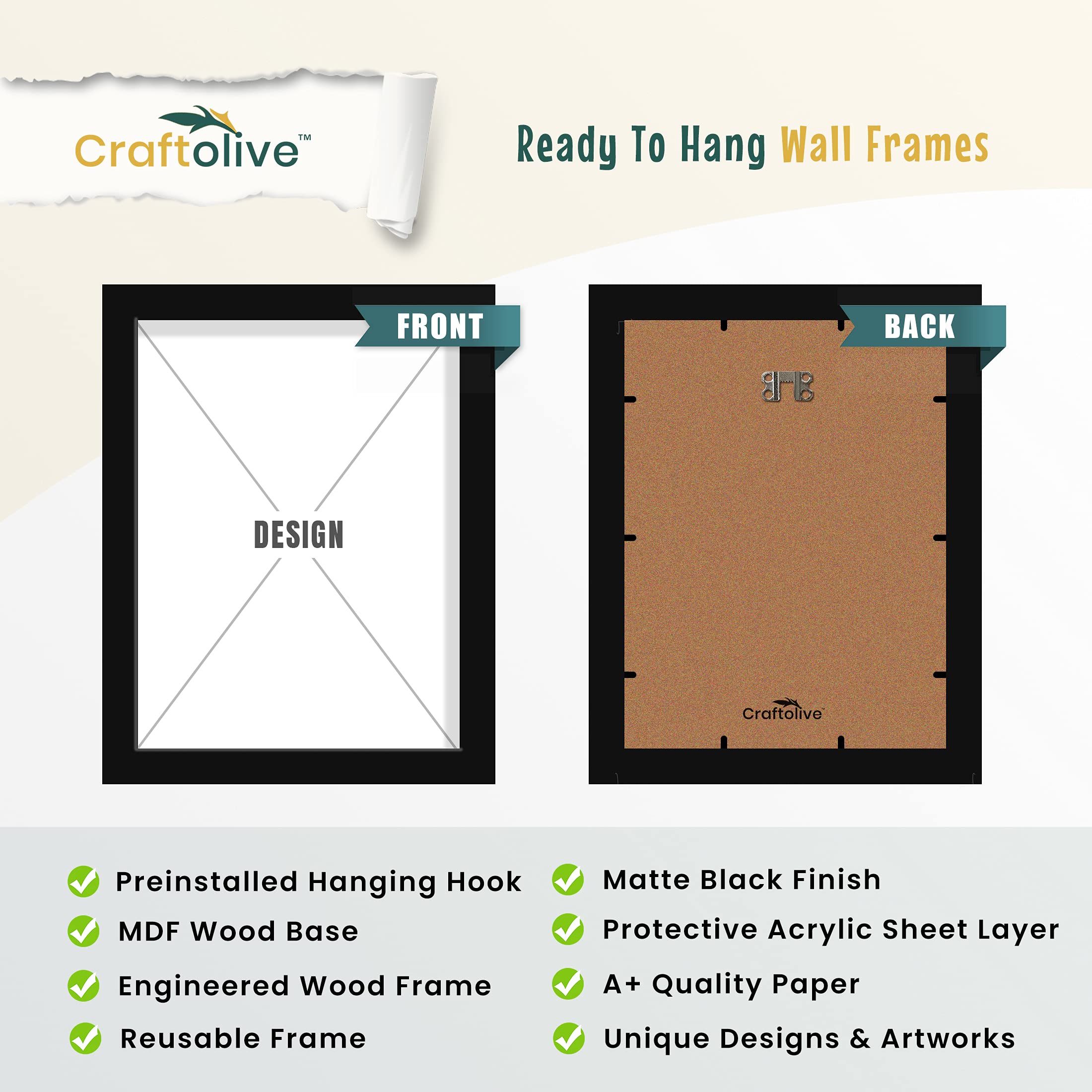 Craftolive Funny Minimalist Toilet Typography Poster With Frame(Pstrn11) For Bathroom & Toilet, Gift Framed Poster, Wall Frame